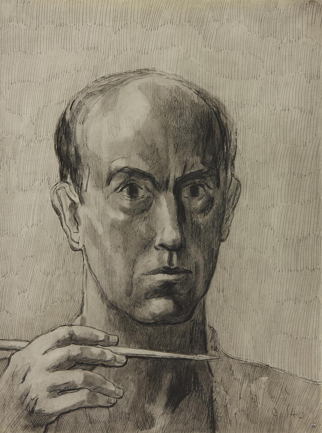 Selbstportrait mit Pinsel 1940