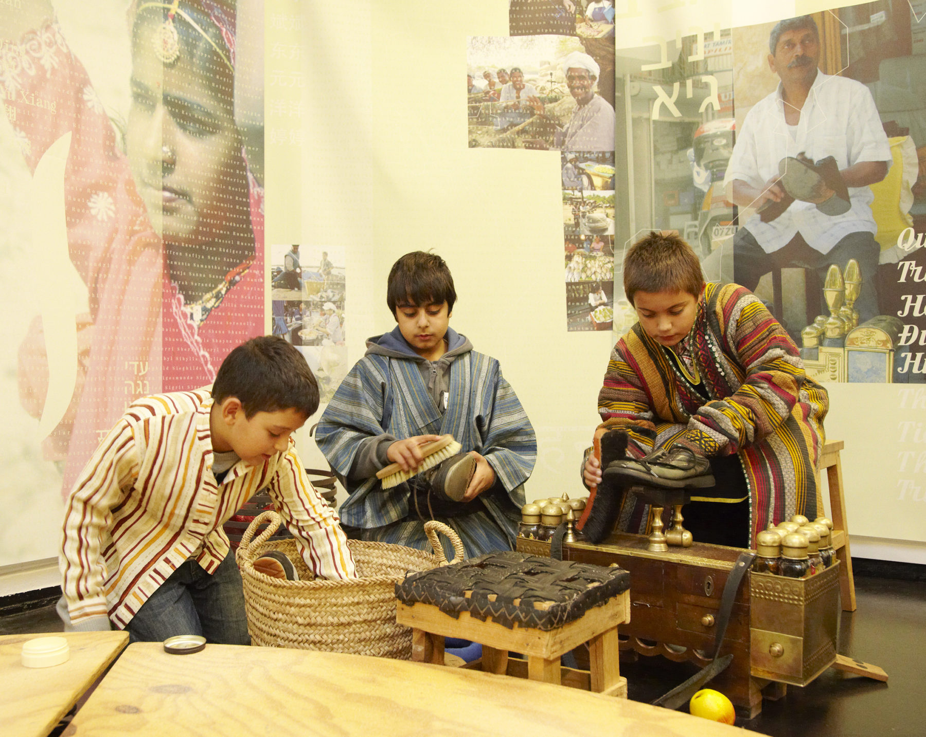 Far away and yet so near - Working as a shoeshine boy